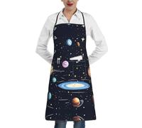 CNTDBU PaThe Solar Family Grembiule da cucina impermeabile per uomini e donne, resistente alle macchie, con tasca profonda, grembiule da chef regolabile e resistente per la cottura