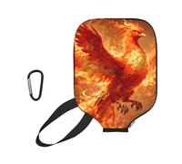CNTDBU Phoenix Rebirth - Custodia per pagaia da pickleball, in neoprene, con tasca in rete, moschettone per borsa da palestra