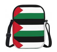 CNTDBU Piccola borsa a tracolla con bandiera dello Stato della Palestina, borsa leggera con cerniera da donna, borsa a tracolla casual impermeabile per portafoglio da viaggio per telefono