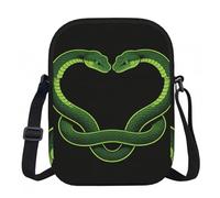 CNTDBU Piccola borsa a tracolla con cuore serpente, borsa leggera con cerniera per donna, borsa a tracolla casual impermeabile per portafoglio da viaggio per telefono