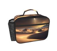 CNTDBU Sahara Desert - Borsa termica per il pranzo, unisex, per lavoro, ufficio, a prova di perdite, con tasca in rete per alimenti