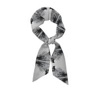 CNTDBU Sciarpa da donna con disegno di un'aquila, sciarpa di raso a striscia lunga, leggera, elegante borsa accessorio per capelli regalo