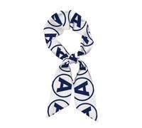 CNTDBU Sciarpa da donna con lettera A, sciarpa in raso a striscia lunga, leggera, accessorio per capelli chic regalo