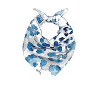 CNTDBU Sciarpa quadrata in raso multiuso con stampa leopardata blu, 55 x 55 cm, bandana per donne e uomini, sciarpa morbida per capelli, sciarpa per capelli, sciarpa per collo, fascia per capelli
