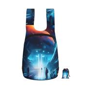CNTDBU Science Fiction Future - Zaino pieghevole da 16 l, leggero, da viaggio, impermeabile, con cerniera, per uomo e donna
