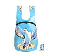 CNTDBU Seagulls In Flight - Zaino pieghevole da 16 l, leggero, da viaggio, impermeabile, con cerniera, per uomo e donna