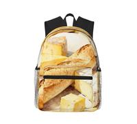 CNTDBU Set di formaggi, zaino leggero per donne e uomini, zaino casual per viaggi, lavoro, borsa per laptop per spostamenti quotidiani