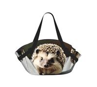 CNTDBU Simpatico riccio 2 in 1 coperta da picnic pieghevole impermeabile tappetino rotondo per spiaggia parco, borsa da campeggio portatile con tasche portaoggetti per avventure all'aperto