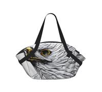 CNTDBU Sketching an eagle - Coperta da picnic 2 in 1, pieghevole, impermeabile, tappetino rotondo per spiaggia, parco, borsa da campeggio portatile con tasche portaoggetti per avventure all'aperto