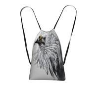 CNTDBU Sketching an eagle - Zaino pieghevole con coulisse, leggero, ripiegabile, riutilizzabile, per viaggi, zaino compatto per campeggio, palestra