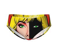 CNTDBU Slip da uomo a triangolo con ritratto pop art, biancheria intima morbida elasticizzata traspirante con custodia, cintura senza etichetta traspirante per l'uso quotidiano, Nero , XXL
