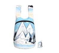 CNTDBU Snow-Capped Mountains, zaino pieghevole da 16 l, leggero, da viaggio, impermeabile, con cerniera, per uomo e donna