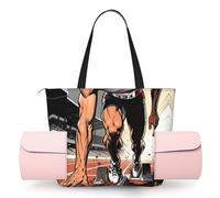 CNTDBU Sprint Start Burst - Borsa da yoga da donna, grande borsa da palestra con supporto per tappetino da yoga, borsa a tracolla leggera per allenamento, viaggi, spiaggia