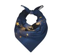CNTDBU Starring Bat - Sciarpa quadrata in raso, 55 x 56 cm, morbida bandana per capelli da donna e uomo, sciarpa leggera per il collo da viaggio