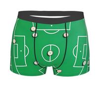 CNTDBU Tactics Board Formation - Boxer da uomo con custodia profilata, biancheria intima morbida elasticizzata traspirante, senza etichetta in vita, traspirante, Nero , L