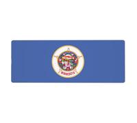 CNTDBU Tappetino da scrivania extra large con bandiera del Minnesota, 30 x 80 cm, tappetino per mouse da gioco antiscivolo con bordo cucito, tappetino impermeabile per tastiera per ufficio