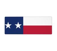 CNTDBU Tappetino da scrivania extra large con bandiera del Texas, 30 x 80 cm, tappetino per mouse da gioco antiscivolo con bordo cucito, tappetino impermeabile per tastiera per ufficio