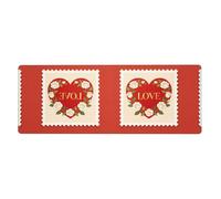CNTDBU Tappetino da scrivania extra large con busta a forma di cuore, 30 x 80 cm, tappetino per mouse da gioco antiscivolo con bordo cucito, tappetino impermeabile per tastiera per ufficio
