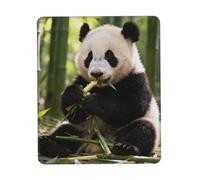 CNTDBU Tappetino per mouse con panda gigante con base in gomma con bordo cucito, antiscivolo, per ufficio e giochi, superficie in tessuto liscio, verticale multipla