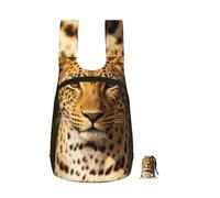 CNTDBU The Leopard Hunting, zaino pieghevole da 16 l, leggero, da viaggio, impermeabile, con cerniera, per uomo e donna