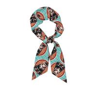 CNTDBU The Silent Monkey Sciarpe per le donne, sciarpa di raso lunga striscia leggera, chic borsa accessorio per capelli regalo