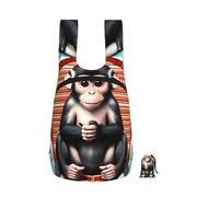 CNTDBU The Silent Monkey - Zaino pieghevole da 16 l, leggero, per viaggi, impermeabile, con cerniera, per uomo e donna