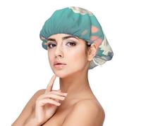 CNTDBU The Swan in Love - Cuffia da notte in raso da donna, a doppio strato, in morbida seta, regolabile, protezione per capelli lunghi e ricci