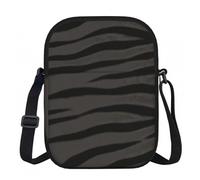 CNTDBU Tiger Stripe Piccola borsa a tracolla - Borsa leggera con zip per donna, borsa a tracolla casual impermeabile per portafoglio da viaggio per telefono