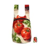 CNTDBU Tomato Basil Fresh, zaino pieghevole da 16 l, leggero, da viaggio, impermeabile, con cerniera, per uomo e donna