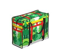 CNTDBU Torii Gate Three Heavy Duty Shopping Tote Bag - Borsa della spesa riutilizzabile impermeabile con cerniera, borsa pieghevole per viaggi e picnic