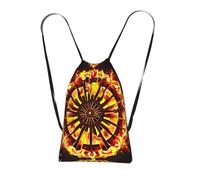 CNTDBU Turning the flame, zaino pieghevole con coulisse, leggero, ripiegabile, riutilizzabile, per viaggi, zaino compatto per campeggio, palestra