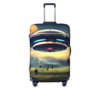 CNTDBU UFO Landing - Copertura elastica per valigia, protezione per bagagli da viaggio, resistente ai graffi, adatta alla maggior parte delle valigie, Nero , M, boemo
