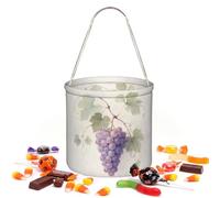 CNTDBU Uva Halloween Storage Bag-Borsa rotonda per il partito | Tessuto twill leggero riutilizzabile contiene bomboniere essenziali per uso festa