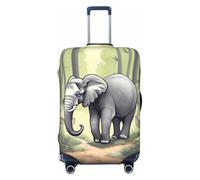 CNTDBU Walking Elephant - Copertura elastica per valigia, protezione per bagagli da viaggio, resistente ai graffi, adatta alla maggior parte delle valigie, Nero , XL, boemo