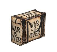 CNTDBU War Is Over Heavy Duty Shopping Tote Bag - Borsa della spesa riutilizzabile impermeabile con cerniera, borsa pieghevole per viaggi e picnic