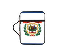 CNTDBU West Virginia Bandiera Bibbia Studio Tote Bag con manici, resistente all'acqua, organizer per viaggi in chiesa, portapenne, tablet tascabile