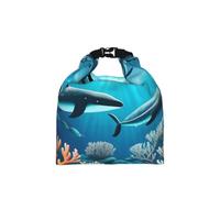 CNTDBU Whales Under the sea - Borsa termica per il pranzo, con chiusura a rotolo, con dimensioni regolabili, a prova di perdite, per uso quotidiano