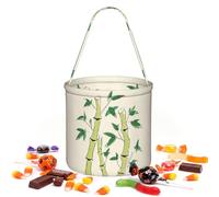 CNTDBU Wonky Pattern Halloween Storage Bag-Borsa rotonda per il partito | Tessuto twill leggero riutilizzabile contiene bomboniere essenziali per uso festa