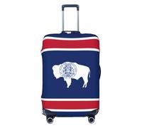 CNTDBU Wyoming - Copertura elastica per valigie con bandiera dello Stato, protezione per bagagli da viaggio, resistente ai graffi, adatta alla maggior parte delle valigie, Nero , XL, boemo