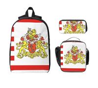 CNTDBU Zaino con bandiera del Senato di Brema, set 3 in 1, borsa da viaggio per il pranzo