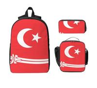 CNTDBU Zaino con bandiera dell'Aceh Sultanato Set 3 in 1 borsa da viaggio borsa per il pranzo