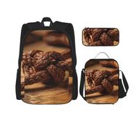 CNTDBU Zaino da viaggio 3 in 1 con nodo in corda da cowboy, borsa da viaggio per pendolari, borsa termica per il pranzo per lavoro con custodia per laptop