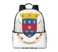 CNTDBU Zaino da viaggio leggero con bandiera di Saint Barthélemy con custodia per laptop