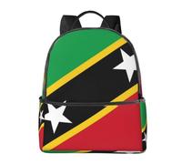 CNTDBU Zaino da viaggio leggero con bandiera di Saint Kitts e Nevis, con custodia per laptop