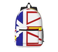 CNTDBU Zaino da viaggio leggero con tasche e bandiera di Terranova e Labrador, 43 cm
