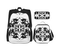 CNTDBU Zaino minimalista per pilates e pranzo, set 3 in 1, borsa da viaggio per pendolari, borsa termica per il pranzo per lavoro, con custodia per laptop