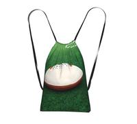 CNTDBU Zaino pieghevole con coulisse per palla da rugby, leggero, pieghevole, riutilizzabile, per viaggi, zaino compatto per campeggio, palestra
