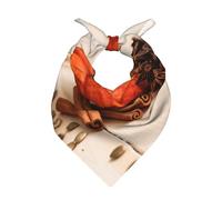 CNTDBU Zucca Cannella Spice Sciarpa quadrata in raso multiuso 55 x 55 cm Bandana effetto seta per donne e uomini, sciarpa morbida per capelli, sciarpa per capelli, sciarpa per collo, copricapo