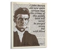 CNTUSRXT Educational Abolitionist Poster: John Brown Quote on Black History, Inspirational Wall-Art for Teachers, Classroom, and Home Decor(Unframed,16x24inch(40x60cm))