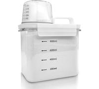 Cnwinu Detersivo per bucato con misurino, contenitore ermetico PET trasparente per dosatore di detersivo